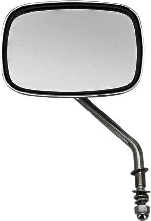 Harddrive Style Short Stem Chrome Left Mirror For Harley V-twin