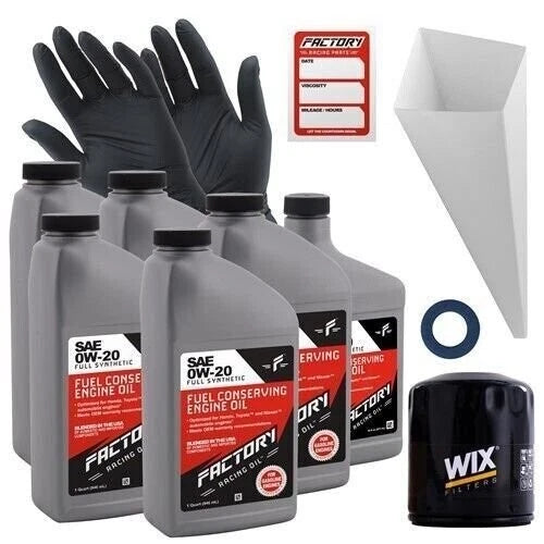 Factory Racing Parts 0w20 5.5qt Oil Change Kit For Toyota Tacoma 2.7l