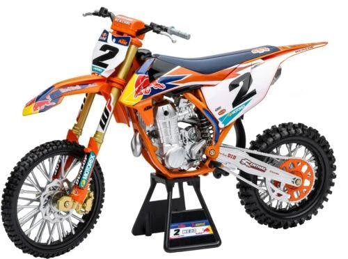 Newray Die Cast Model Ktm 450 Sx-f, Cooper Webb #2, Scale 1:6