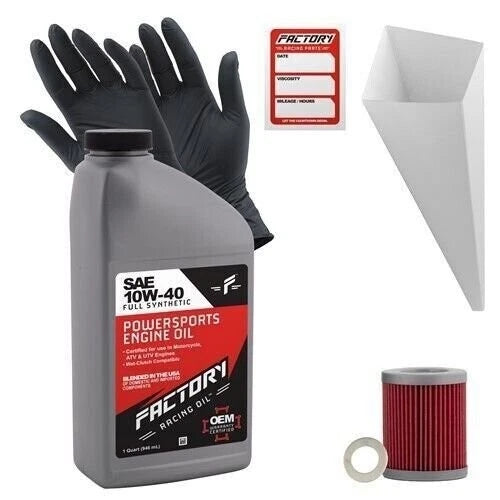 Factory Racing Parts 10w40 1qt Oil Change Kit For Suzuki Dr125se,
