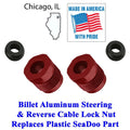 Sea Doo Alloy Steering & Reverse Cable Lock Nut W Seals Gs Gti Gsx