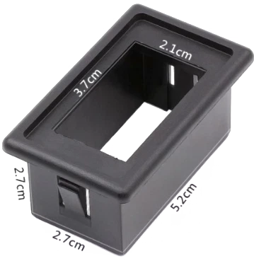 Open Trail Snap-in Switch Adapter Kit For Polaris Atv/utv 1.45x0.83 In