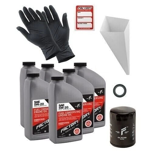 Factory Racing Parts 5W-20 6qt Oil Change Kit Fits Ford Edge Explorer