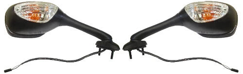 Mirrors Fairing Black Rectangle & Indicators Gsxr1000 05-08 (Pair)