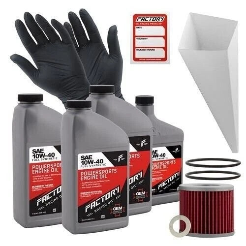 Factory Racing Parts 10w40 3.5qt Oil Change Kit For Suzuki Gs650