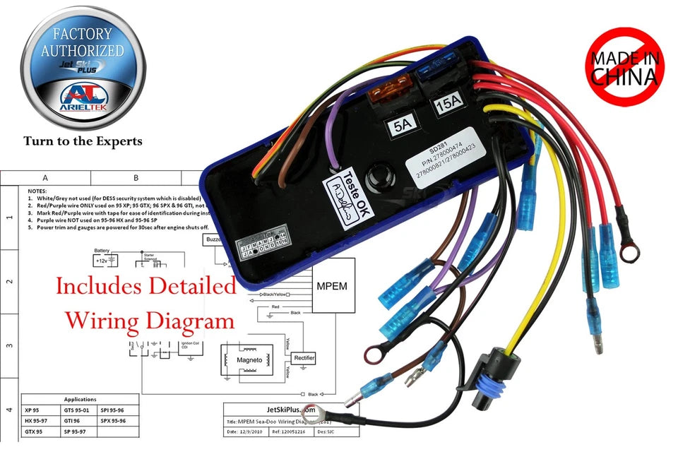 Seadoo Gts Gtx Hx Sp Spi Spx Xp 580 720 Electronics Cdi Mpem Module