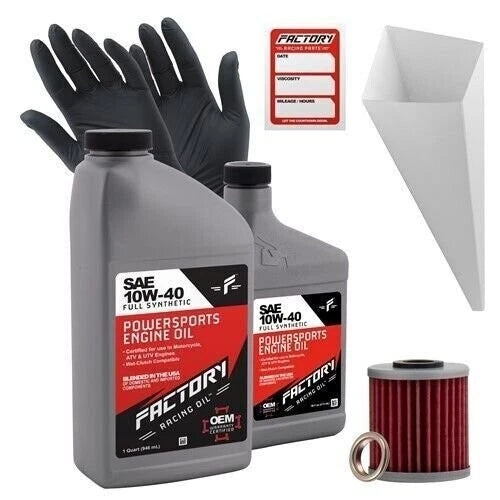 Factory Racing Parts 10w40 1.5qt Oil Change Kit For Suzuki Rm-z250