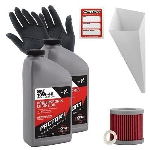 Factory Racing Parts 10w40 2qt Oil Change Kit For Suzuki Dr-z400,
