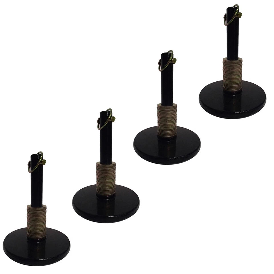 (4) 49067 Snow Plow Shoe Assembly Fits Western Plows 1" Rod 6’’ Disc