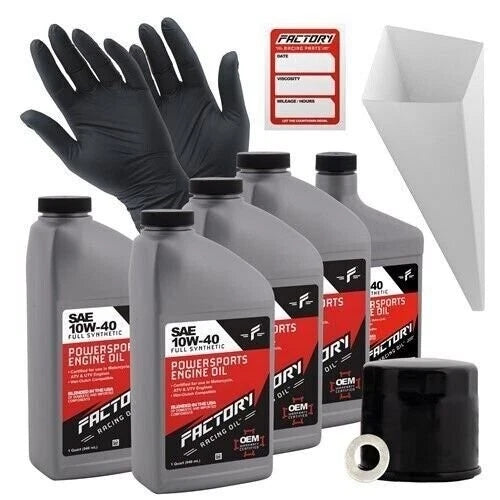 Factory Racing Parts 10w40 4.5qt Oil Change Kit For Suzuki S83 / C90