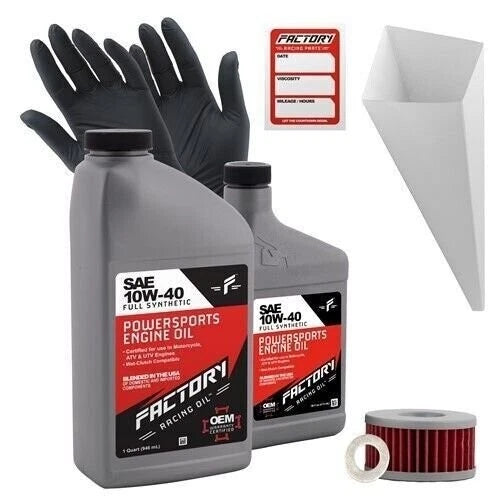 Factory Racing Parts 10w40 1.5qt Oil Change Kit For Suzuki Dr-z250