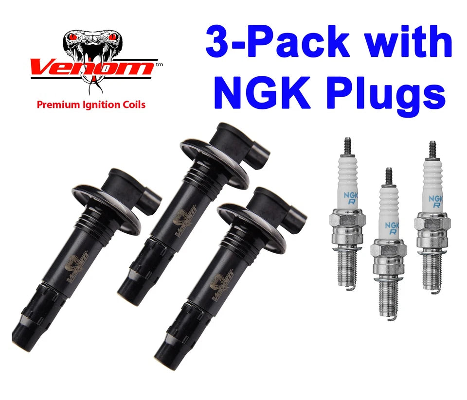 3-pack Seadoo 4-tec Ignition Coil & Ngk Plugs All 130 155 185 215 255
