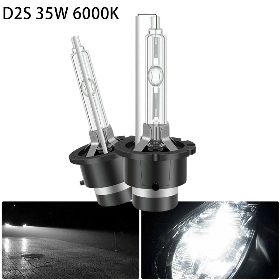 Headlight Bulb Xenon Lamp Parts Replacement White 2pcs / Set 6000k