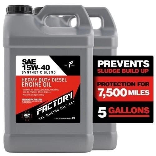 Factory Racing Oil Sae 15W-40 Synthetic Blend Diesel Eng Oil Api Ck-4