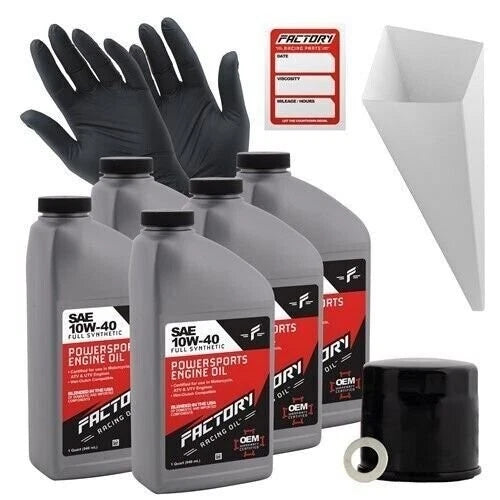 Factory Racing Parts 10w40 5qt Oil Change Kit For Suzuki Gsx1100f/g