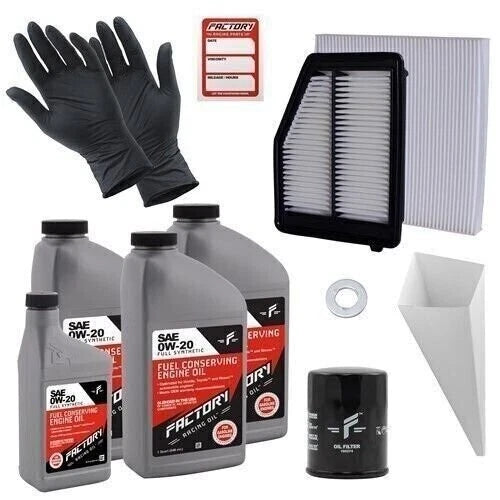 Factory Racing Parts 0w20 3.5qt Oil Change Kit For Honda Civic 1.8l