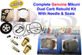 Yamaha Genuine Mikuni Dual Carburetor Rebuild Kit & Needle/seat Gp Xl