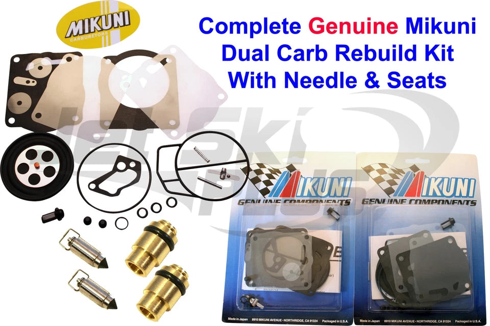 Yamaha Genuine Mikuni Dual Carburetor Rebuild Kit & Needle/seat Gp Xl
