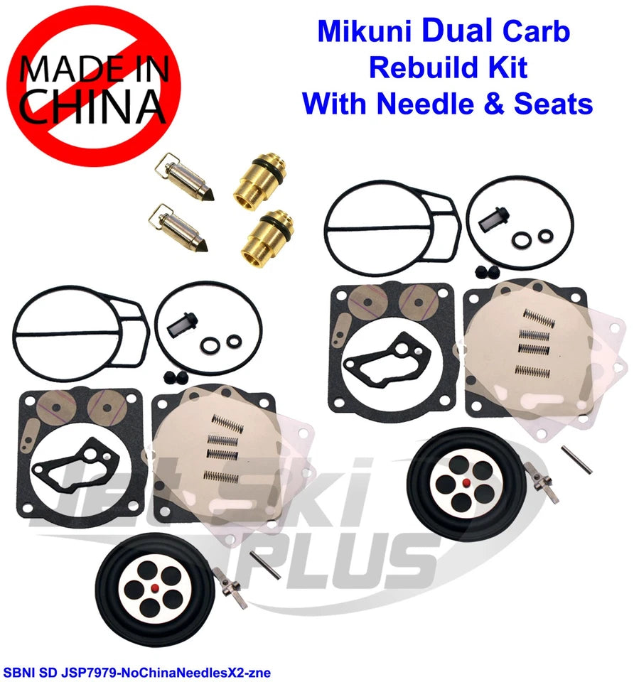 Dual Seadoo Mikuni Super Bni Sbni Carb Carburetor Rebuild Kit 947 951