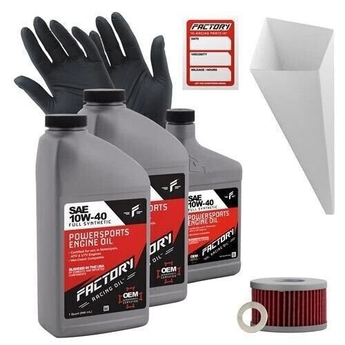 Factory Racing Parts 10w40 2.5qt Oil Change Kit For Suzuki Ls650, S40