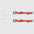 Sea Doo 180 Challenger Boat Decal 204901934 | White/red Sticker (Pair)