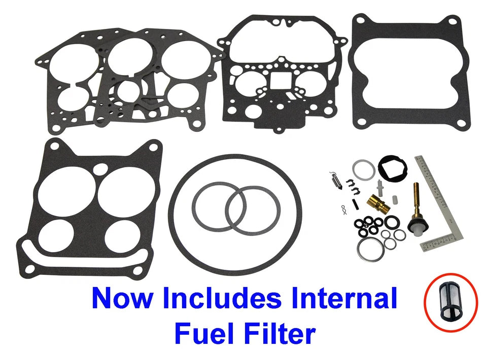Rochester Quadrajet Marine Carb Carburetor Rebuild Kit Mercruiser