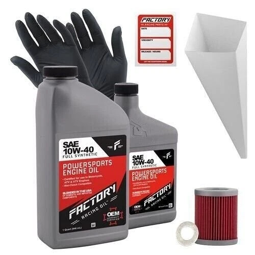 Factory Racing Parts 10w40 1.5qt Oil Change Kit For Suzuki An400,