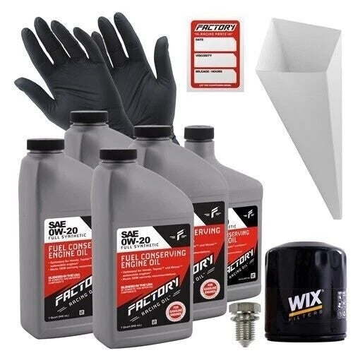 Factory Racing Parts 0w20 4.5qt Oil Change Kit For Volkswagen Golf,