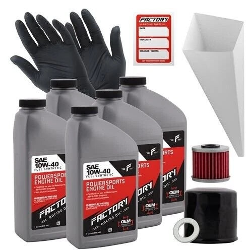 Factory Racing Parts 10w40 5qt Oil Change Kit For Honda Crf1000l