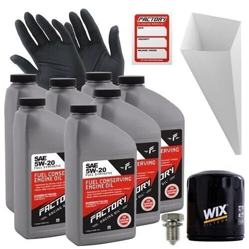 Factory Racing Parts 5w20 7qt Oil Change Kit For Dodge Charger Ram