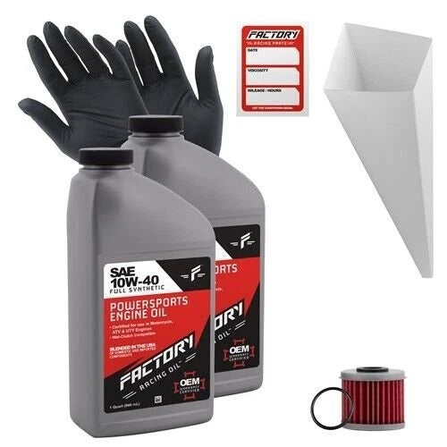 Factory Racing Parts 10w40 2 Quart Oil Change Kit For Honda