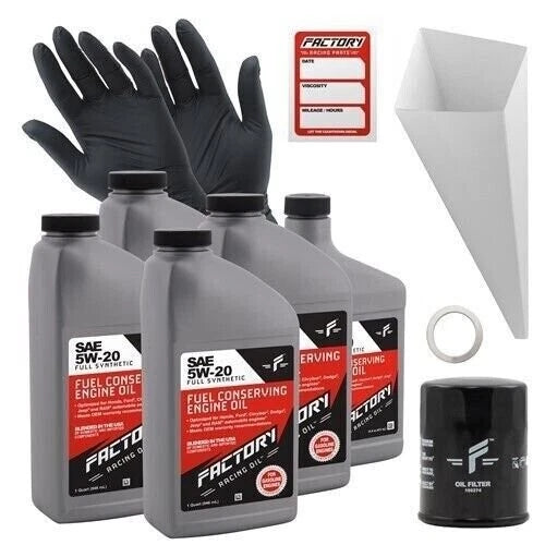 Factory Racing Parts 5W-20 4.5qt Oil Change Kit Fits Honda Civic