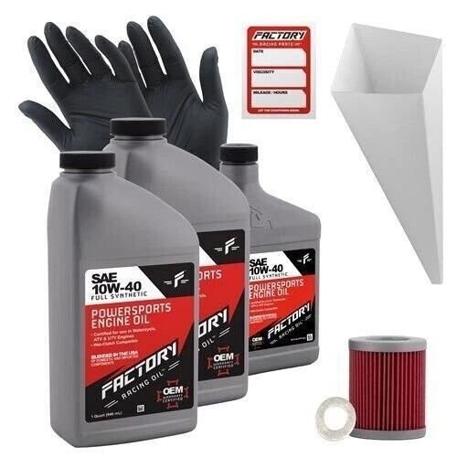 Factory Racing Parts 10w40 2.5qt Oil Change Kit For Suzuki Lt-z250