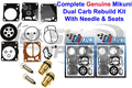 Yamaha Genuine Mikuni Dual Carburetor Rebuild Kit & Needle/seat Super