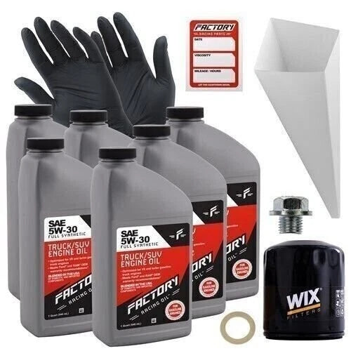 Factory Racing Parts 5w30 6qt Oil Change Kit For Suzuki Grand Vitara,