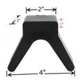 'v' Bow Stop Roller Boat Trailer Rubber Bow Stop V-block