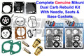Seadoo Genuine Dual Mikuni Carb Rebuild Kit & Needle Seat & Base