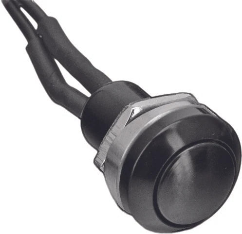 Harddrive Mini Push Button Switch Black For Harley V-twin 1990-2023