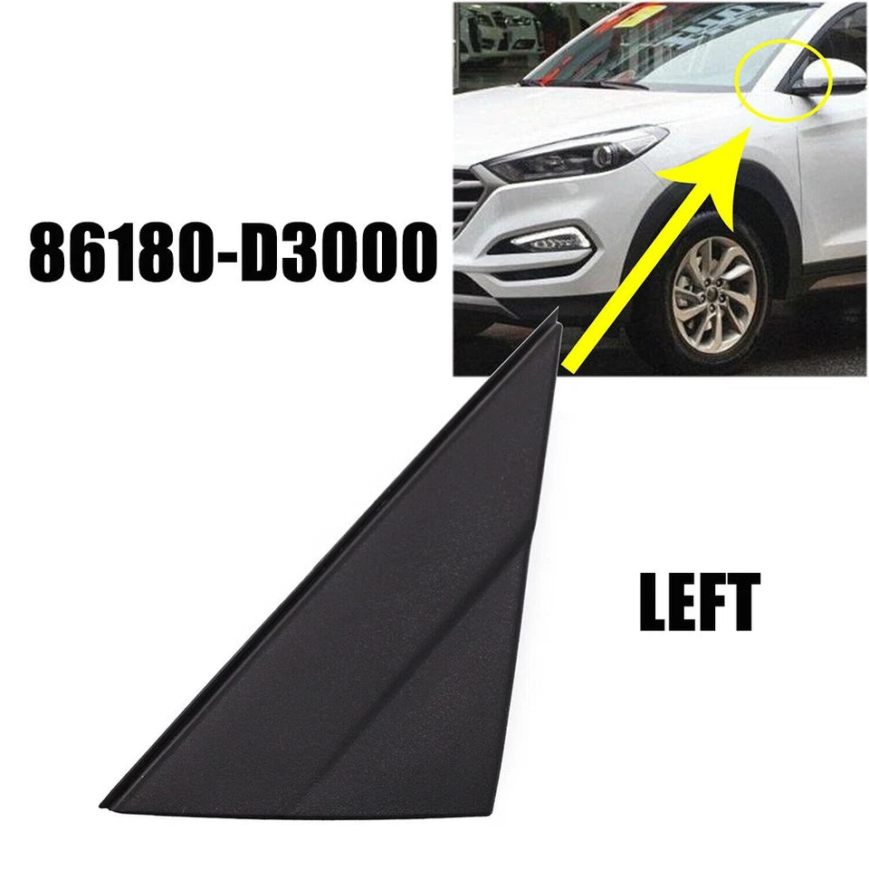 Lh Side Fender Pillar Trim Mirror Corner Molding For Tucson 2016-2021