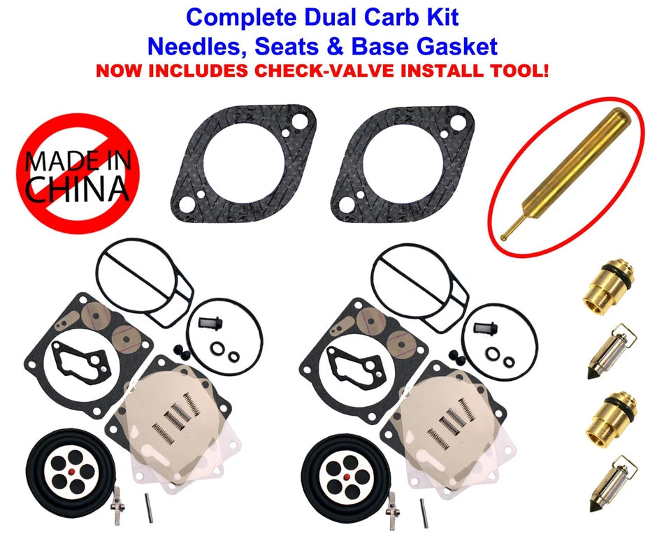Sea-doo Dual Mikuni Carburetor Full Rebuild Kit With Tool - 1998-1999