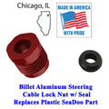 Sea Doo Alloy Steering Cable Lock Nut W/ Seal 277000052 277001627