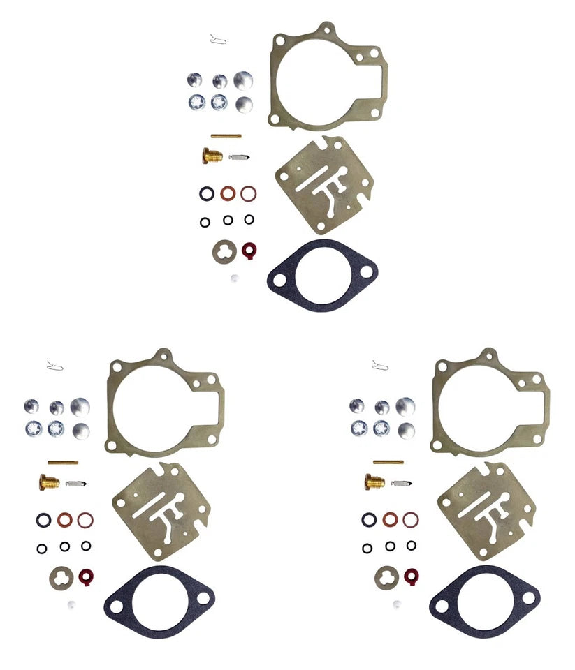 Johnson Evinrude Triple Carb Carburetor Repair Kit 50 55 60 65 70 75