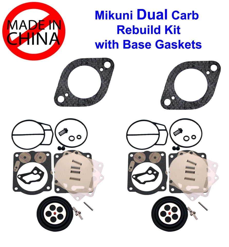 Sea Doo Dual Mikuni Carb Carburetor Rebuild Kit 947 951 & Base