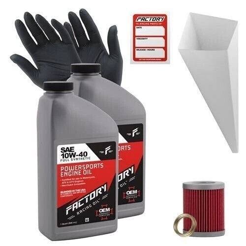 Factory Racing Parts 10w40 2qt Oil Change Kit For Kawasaki Klx125,