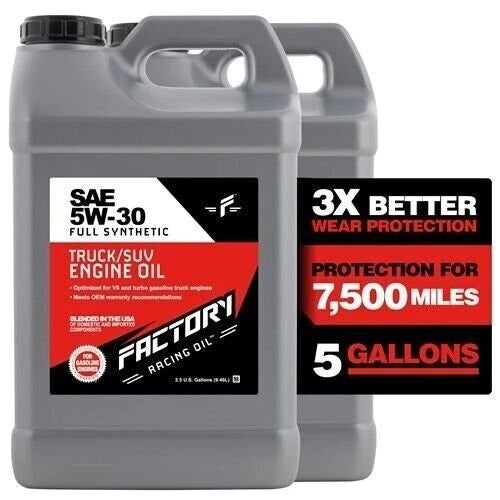 Factory Racing Oil Sae 5W-30 Full Synthetic | Hook & Hull Co