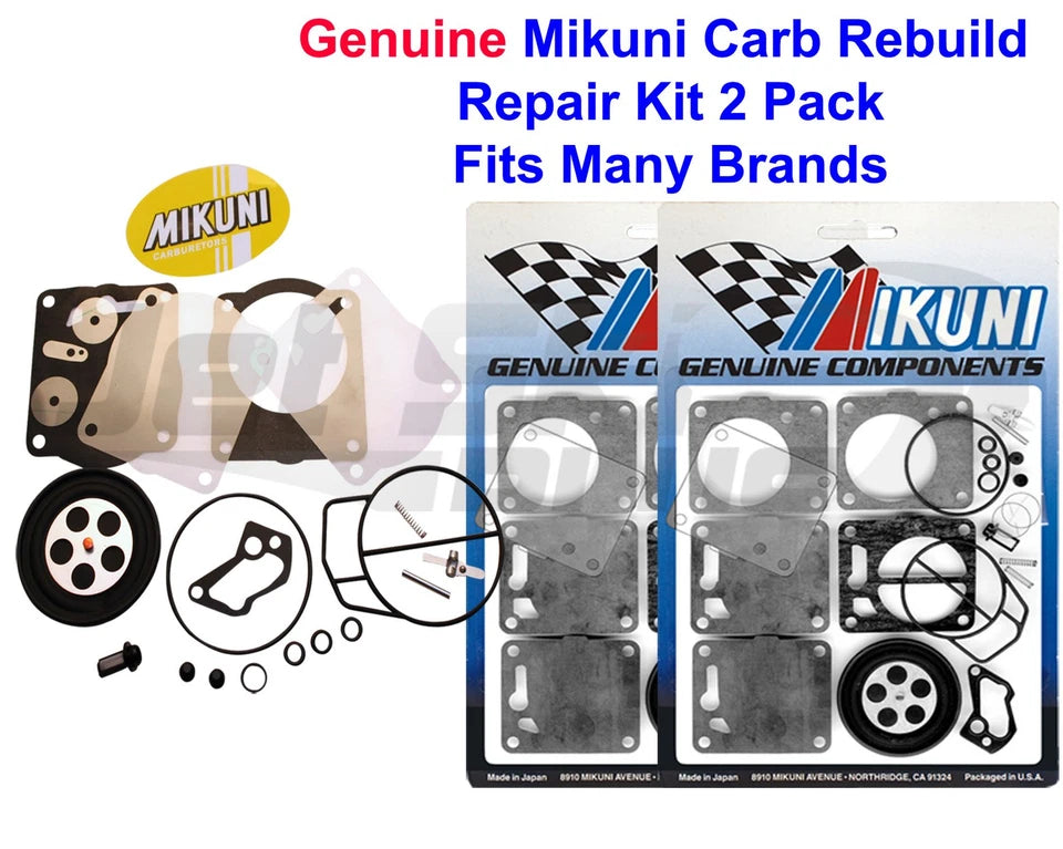 Dual Genuine Mikuni Sbn Carb Rebuild Repair Kit Seadoo Gti Gts Gtx Sp