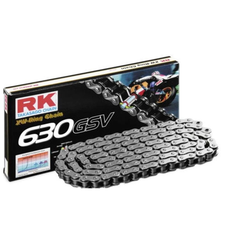 Rk Chain 630 Gsv Silver 88 Links For Kawasaki Gpx 750 R 1989-1991