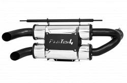 Mbrp Dual Stacked Slip On System With Performance Muffler For Polaris