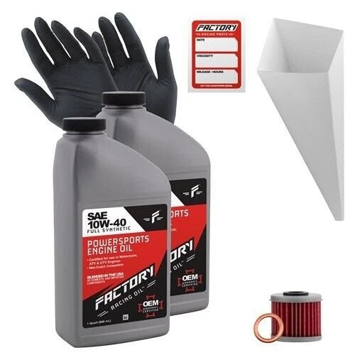 Factory Racing Parts 10W-40 2 Quart Oil Change Kit For Honda Crf250r