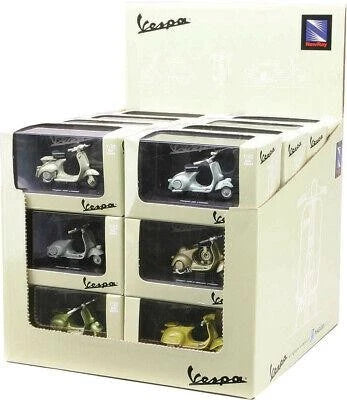 Newray Die Cast Model Vespa Assortment, 12 Styles, , Scale 1:32